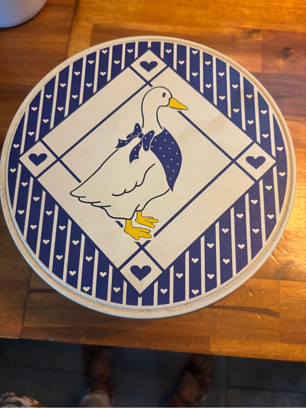 Blue & White Duck Decorative Storage Tin - Home Storage & Organization
